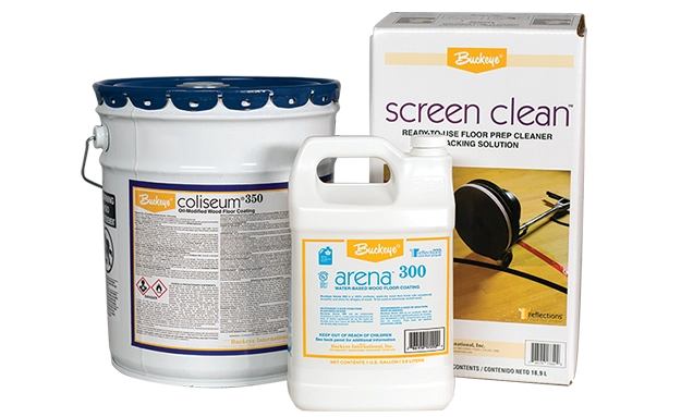 Coliseum 350 pail, Arena 300 Gallong and Screen Clean AP